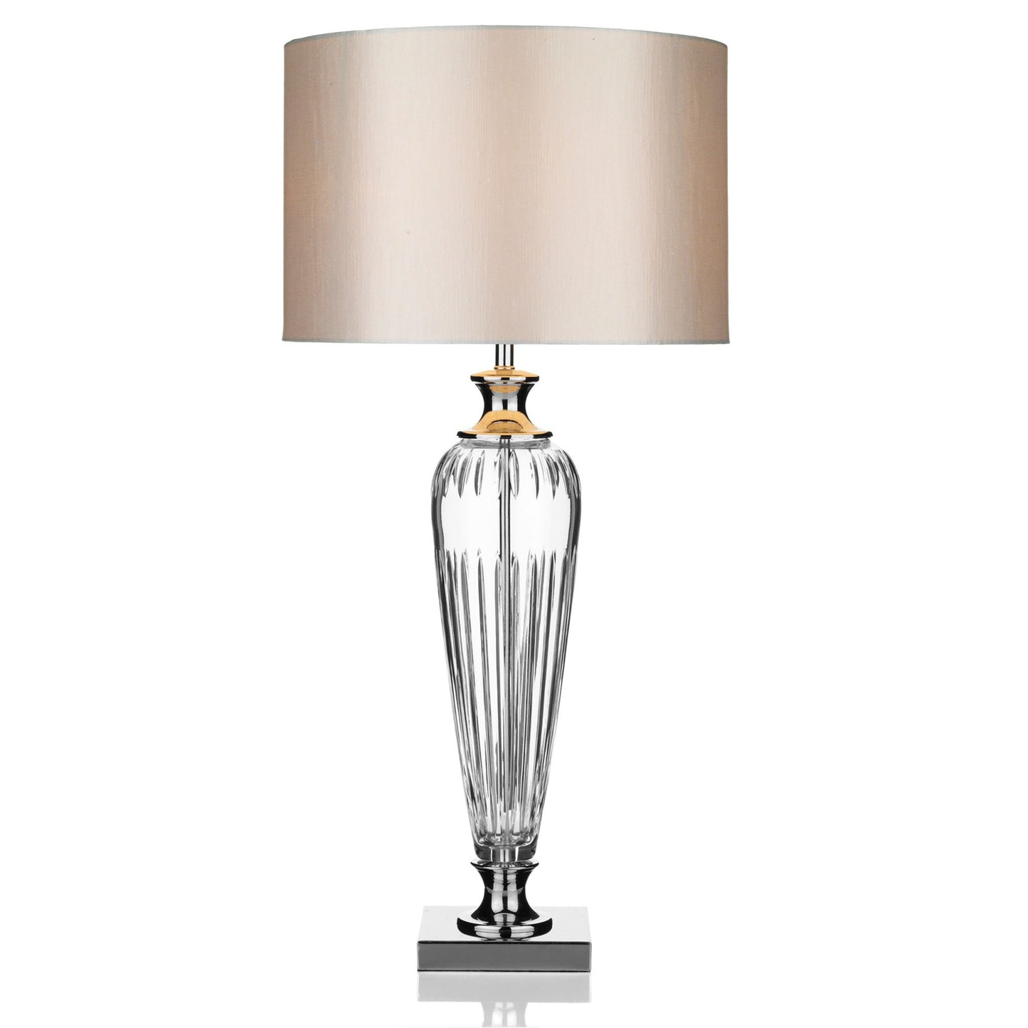 Hinton Crystal Glass Table Lamp