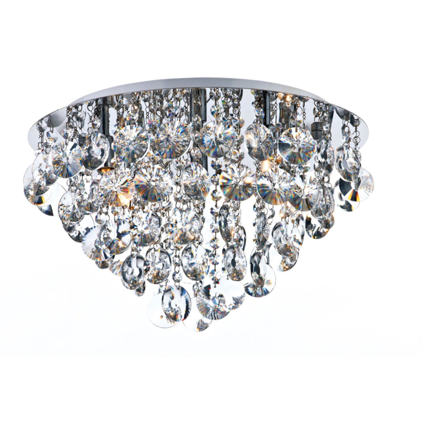 Jester 5-Light Ceiling Light with Crystal Glass Drops