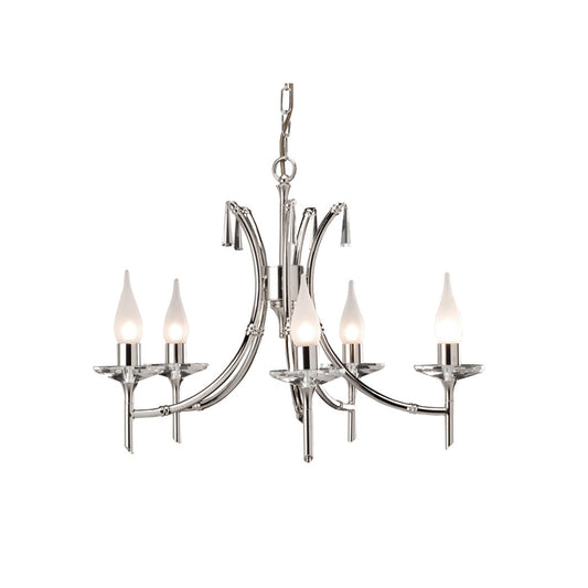 Brightwell 5-Light Chandelier Polished Nickel