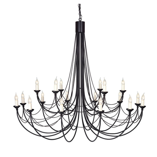 Carisbrooke 18-Light Chandelier Black