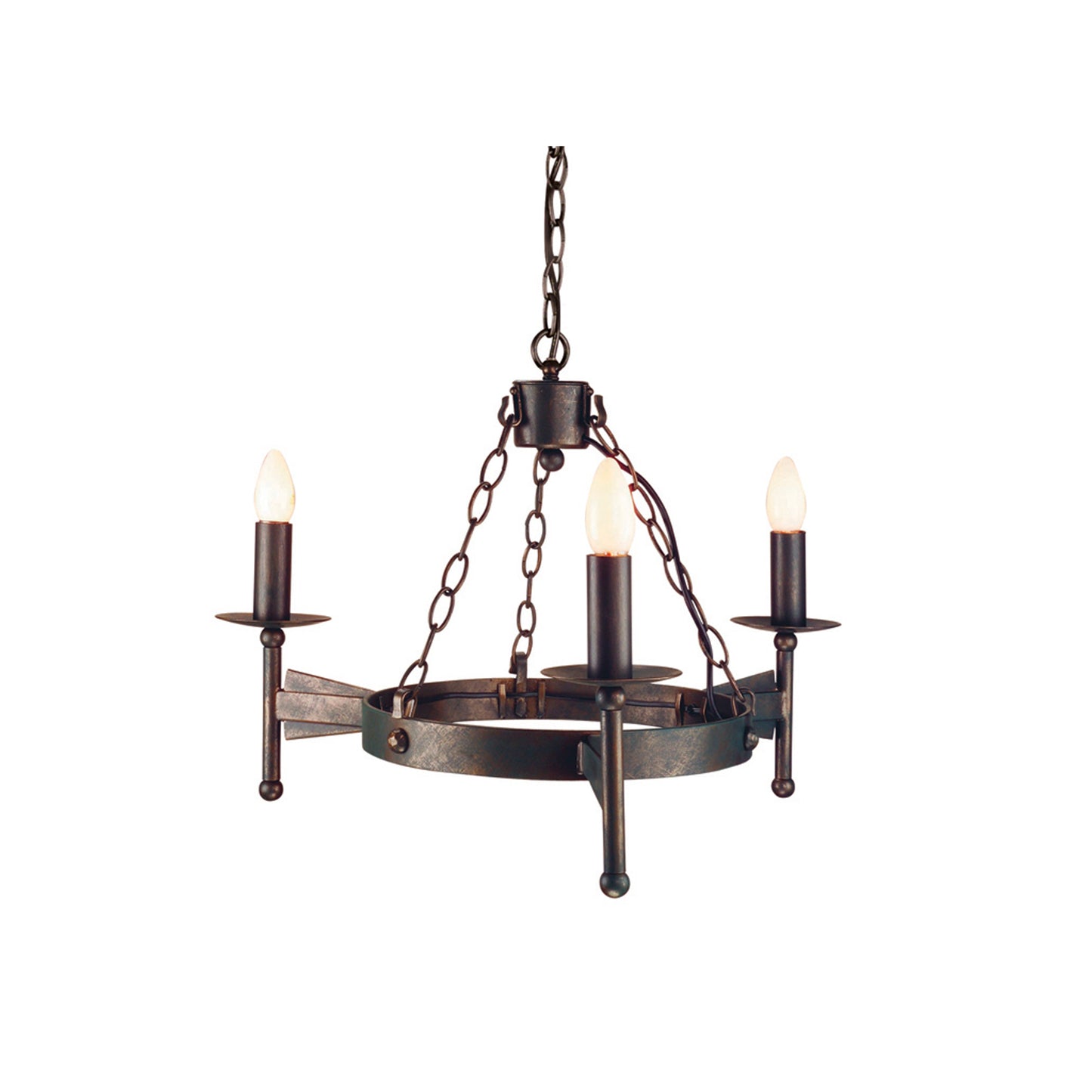 Cromwell 3-Light Chandelier Old Bronze