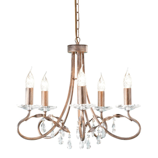 Christina 5-Light Chandelier Silver/Gold