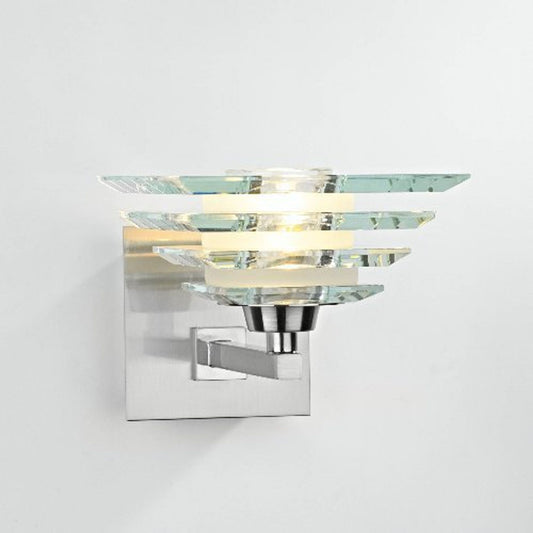 Stirling Single Layered Wall Bracket with Polished Chrome