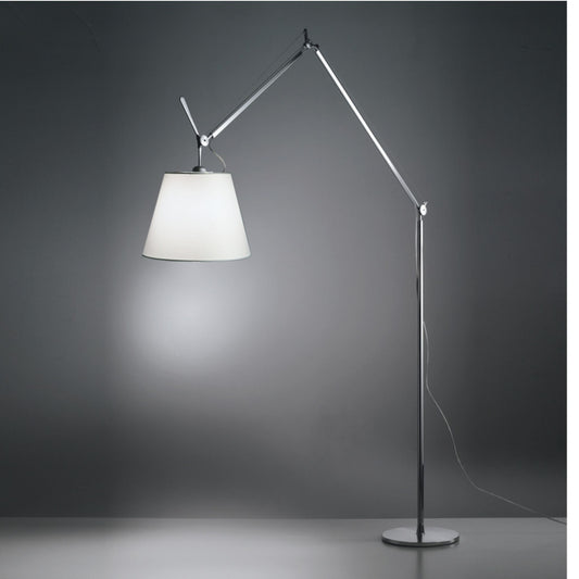 Tolomeo Mega Floor Lamp body with Dimmer in Polished Aluminium