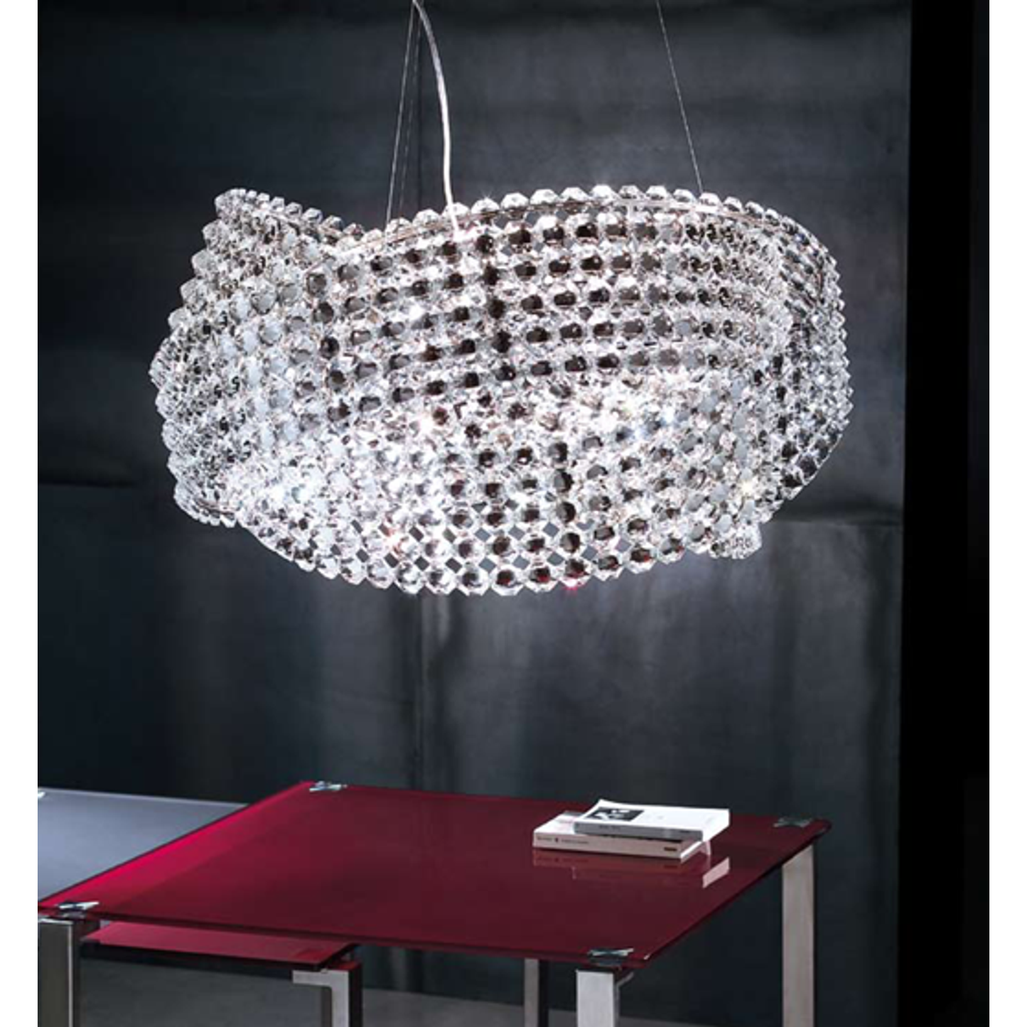 Diamante S95 9-Light Pendant Nickel