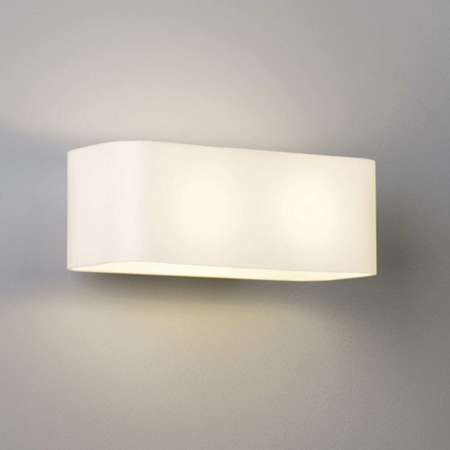 Obround Opal Glass Modern Wall Light