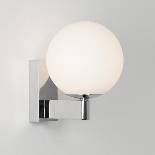 Sagara Wall Light Polished Chrome with Opal Glass