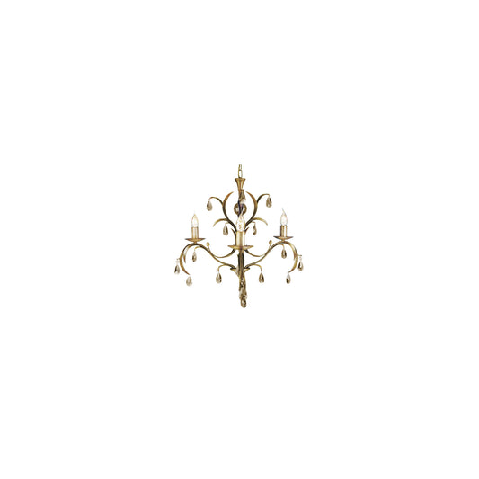 Lily 3-Light Chandelier Bronze Patina