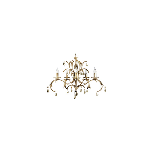 Lily 5-Light Chandelier Bronze Patina