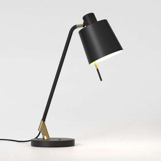 Edward Desk Lamp in Matt Black and Matt Gold