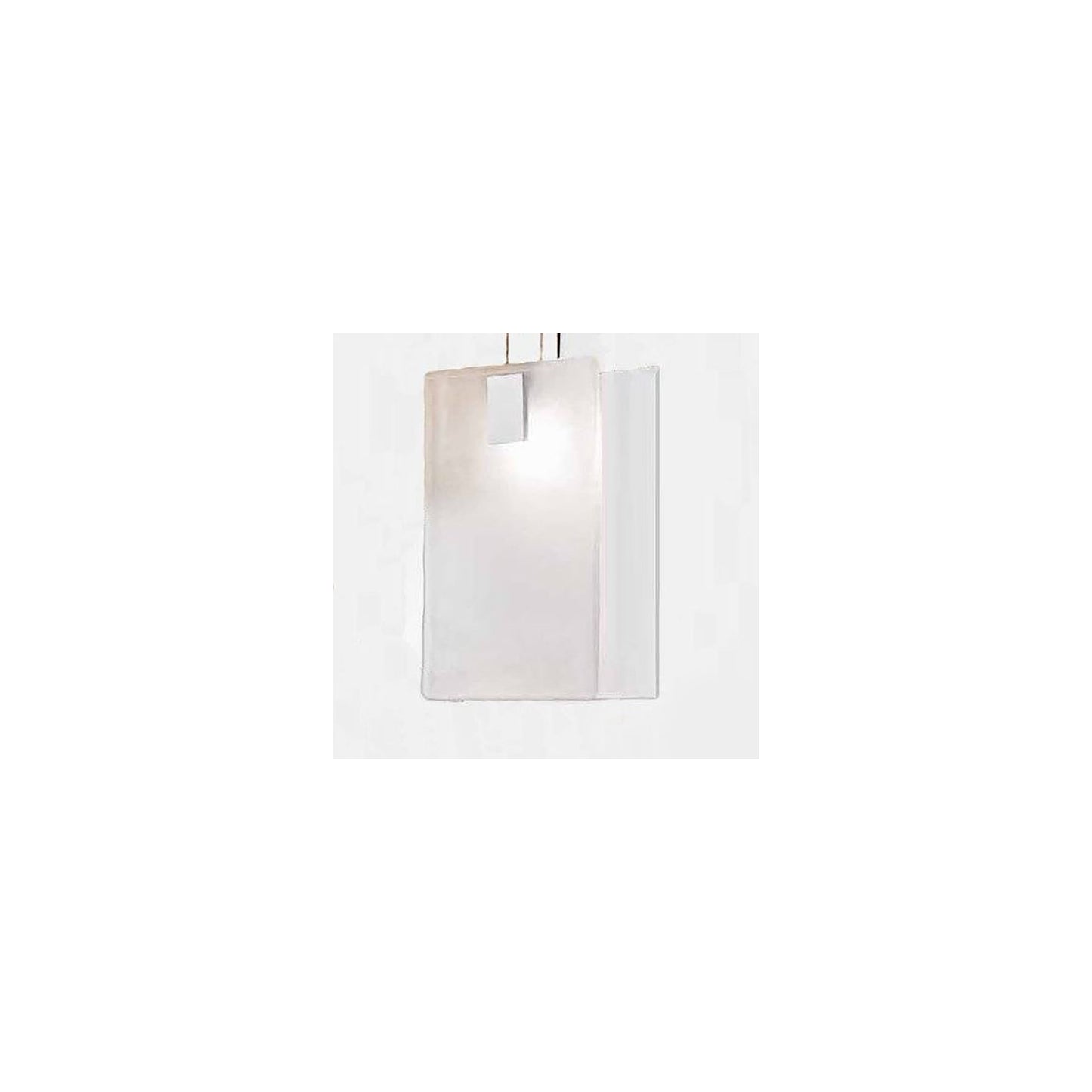 Mura Single Chrome Pendant with Glass Diffuser