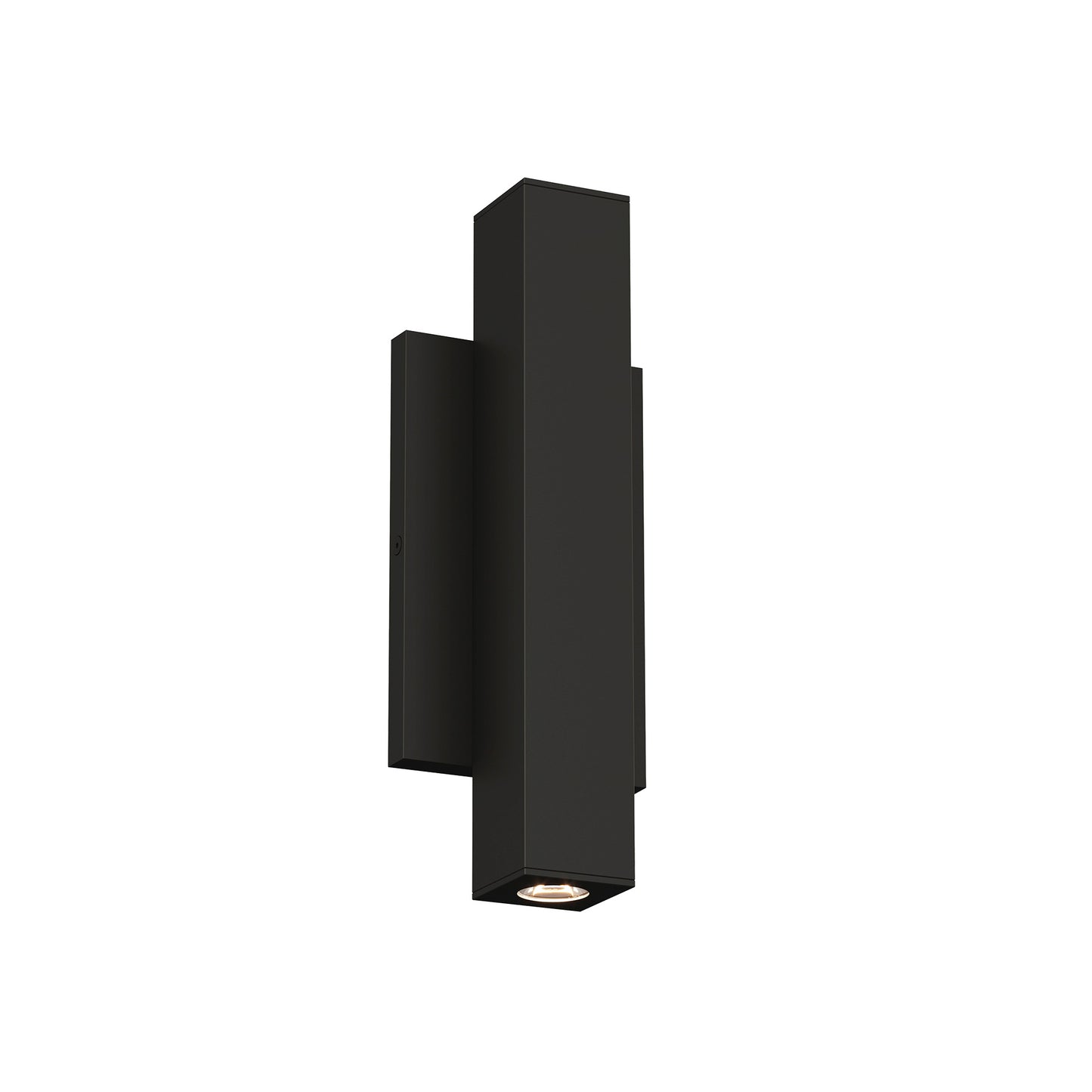 Chara Square Outdoor Wall Light in Black