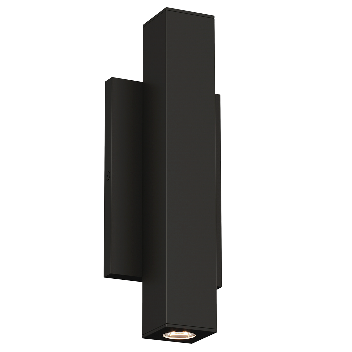 Chara Square Outdoor Wall Light in Black