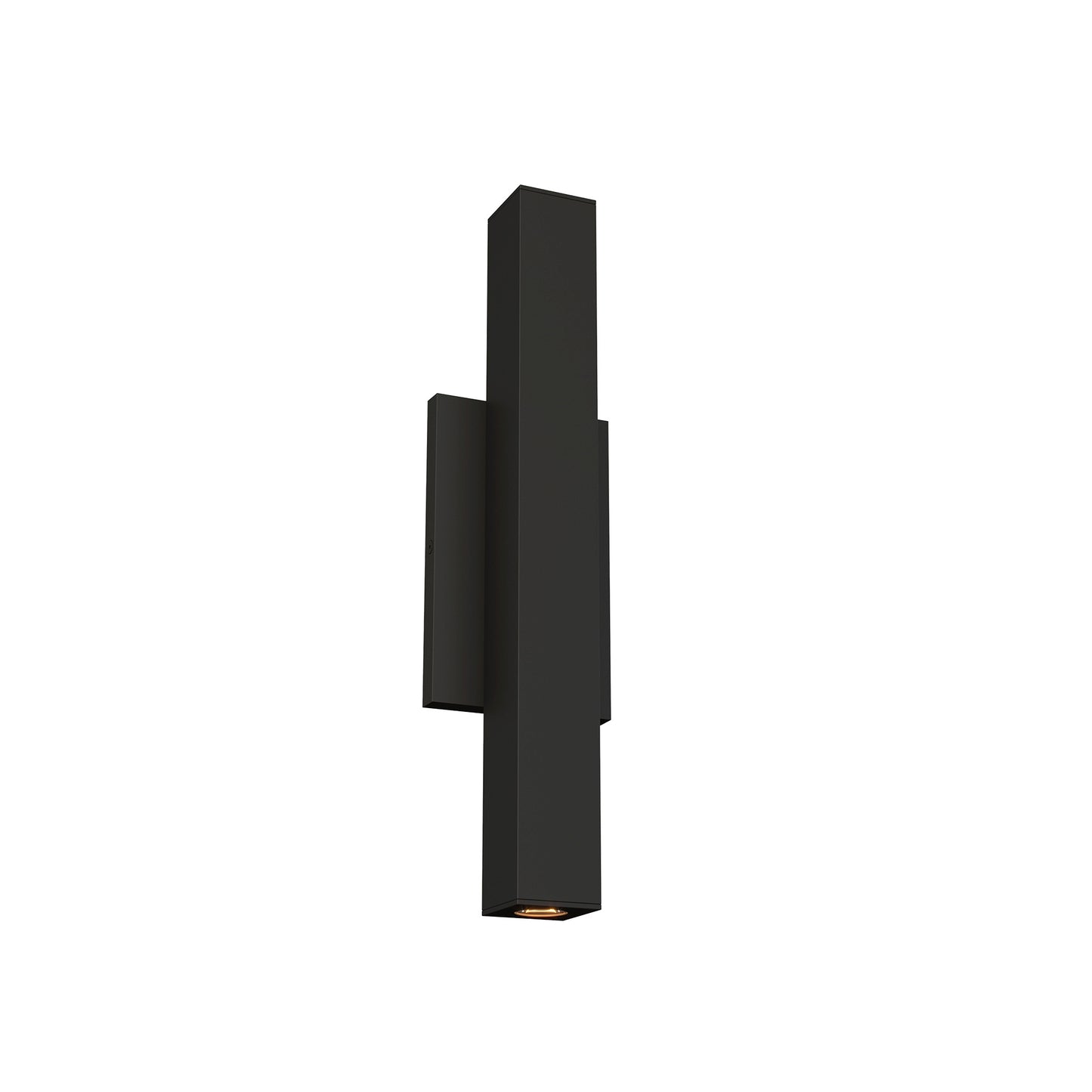 Chara Square Outdoor Wall Light in Black