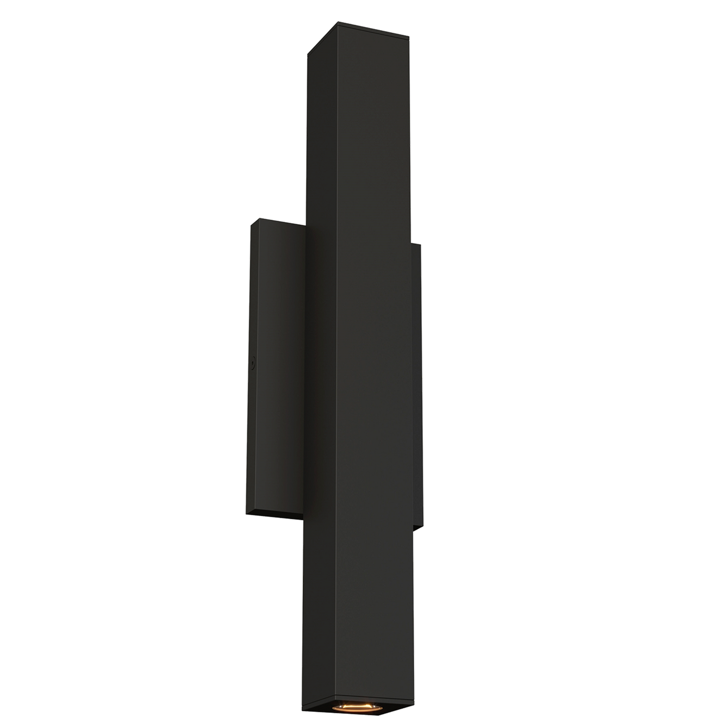 Chara Square Outdoor Wall Light in Black