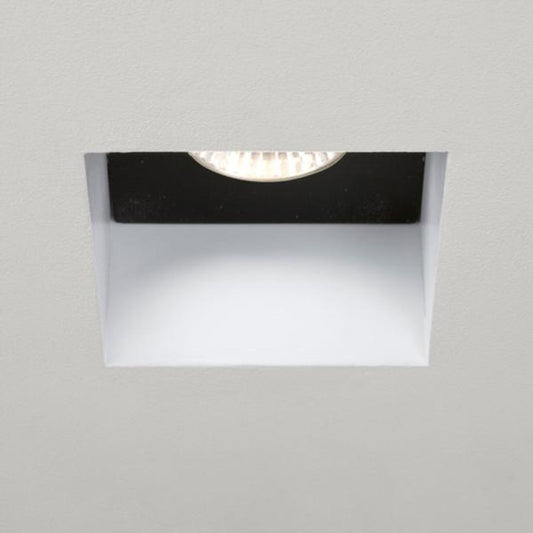 Trimless Square Halogen White Recessed Dounlight