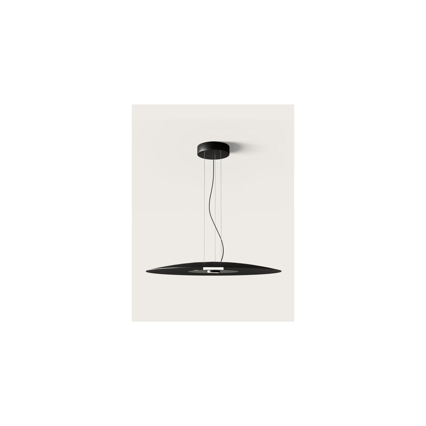 BigCoss LED Pendant in Matt Black