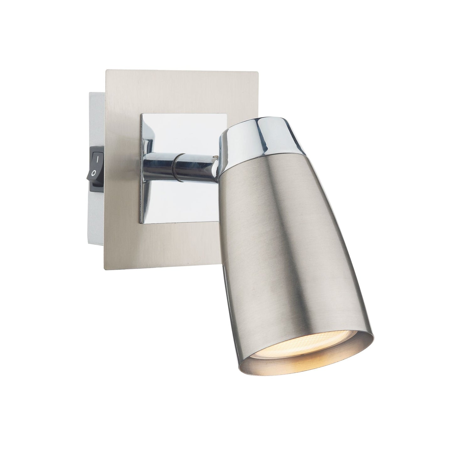 Loft Single Wall Spotlight with Polished Chrome Accents