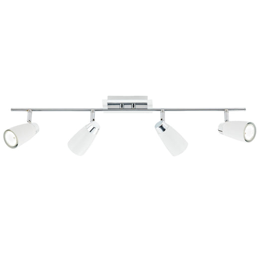 Loft 4-Light Bar Spotlight with Polished Chrome Accents