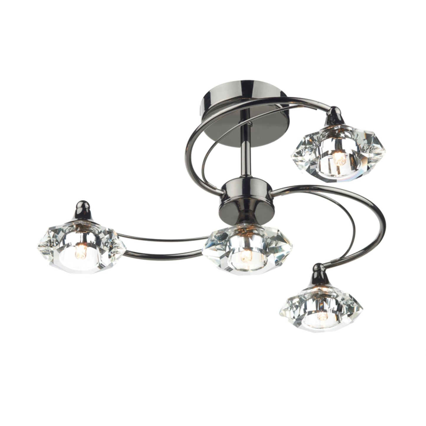 Luther 4-Light Crystal Flush Mount