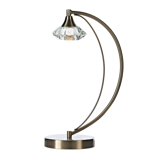 Luther 1-Light Table Lamp with Crystal Glass