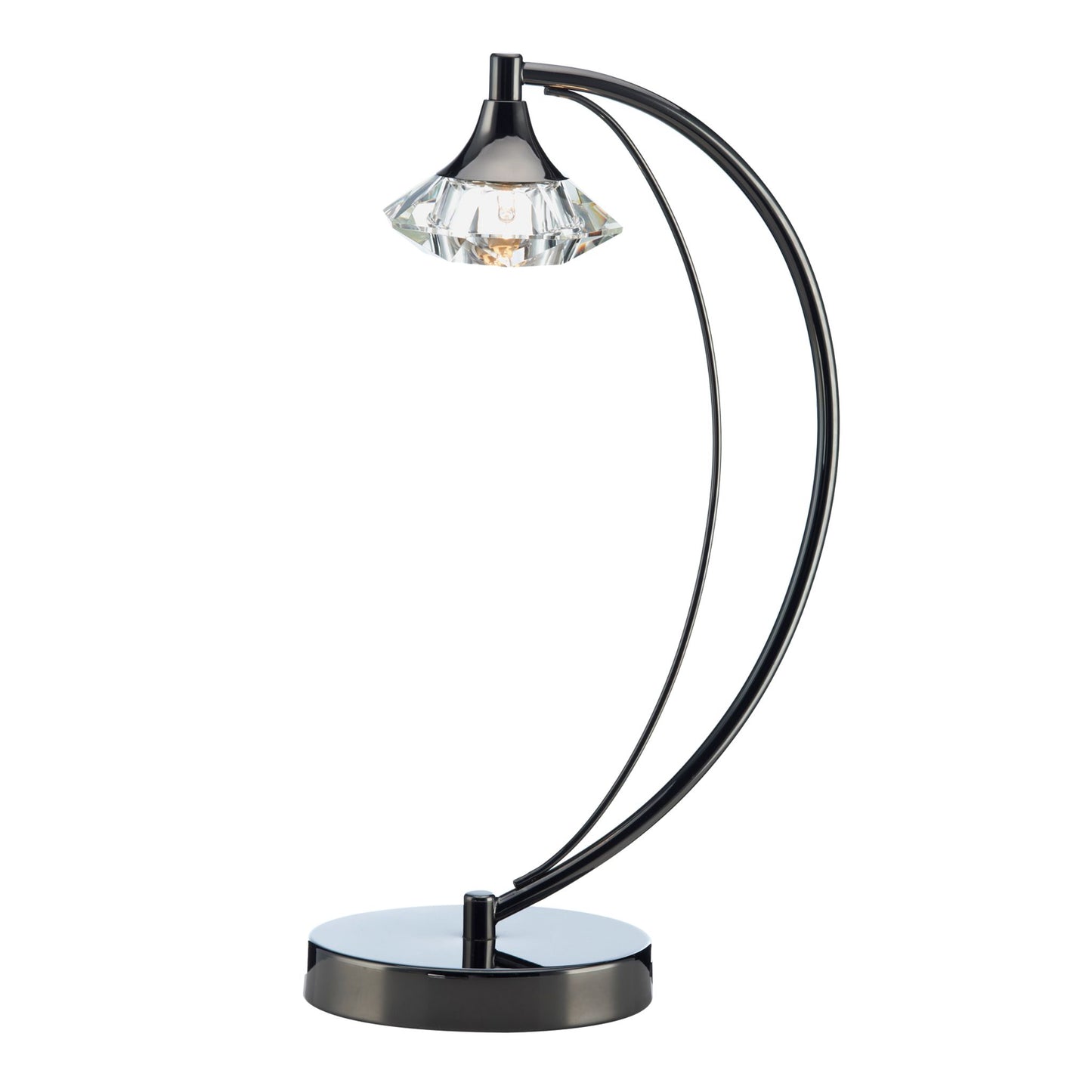 Luther 1-Light Table Lamp with Crystal Glass