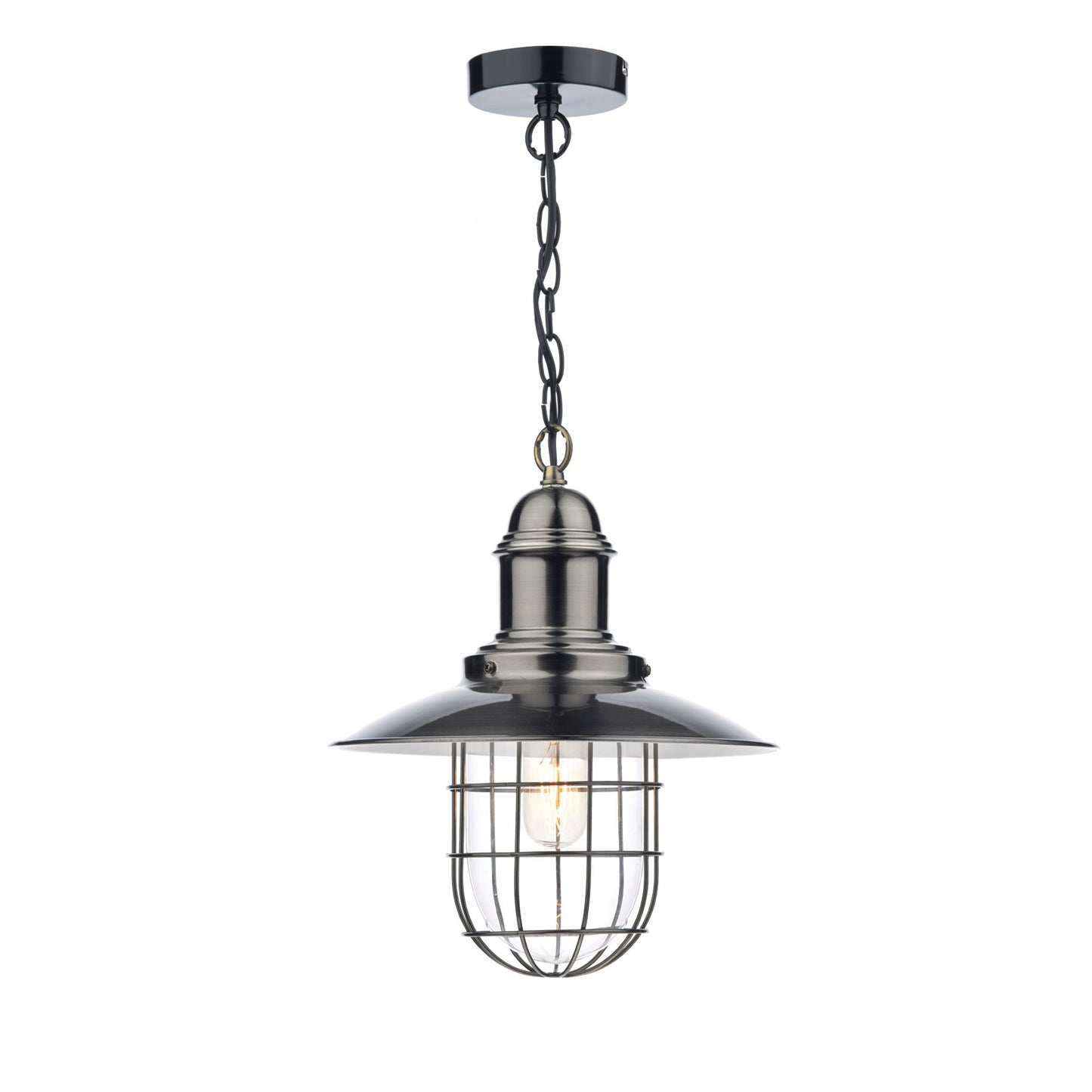 Terrace 1-Light Pendant Antique Chrome