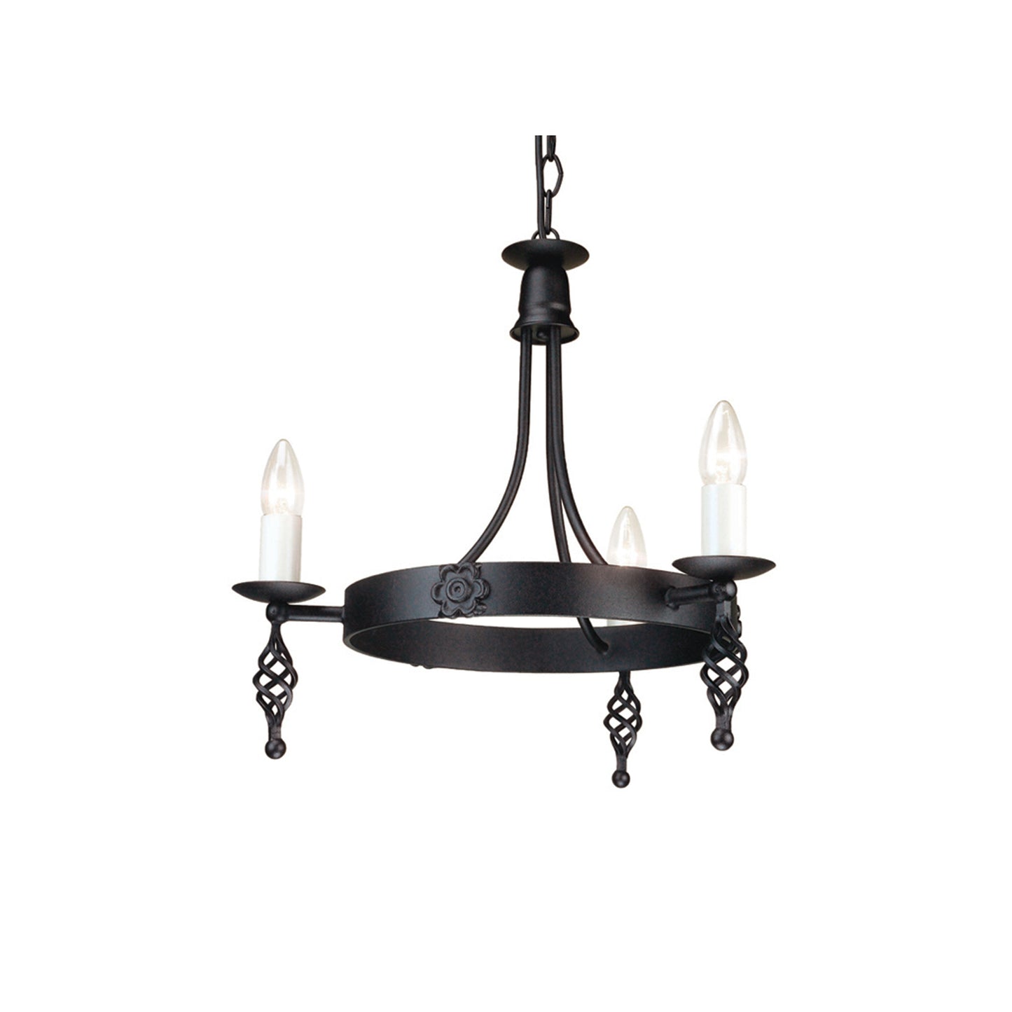 Belfry 3-Light Chandelier Black