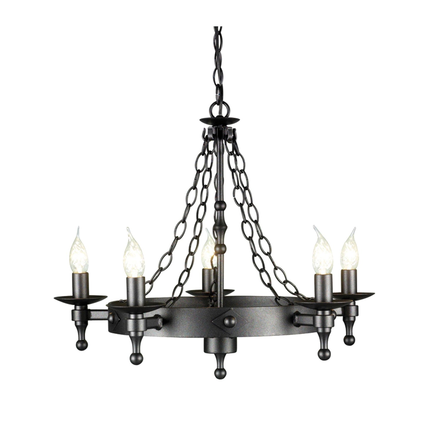 Warwick 5-Light Chandelier Graphite Black