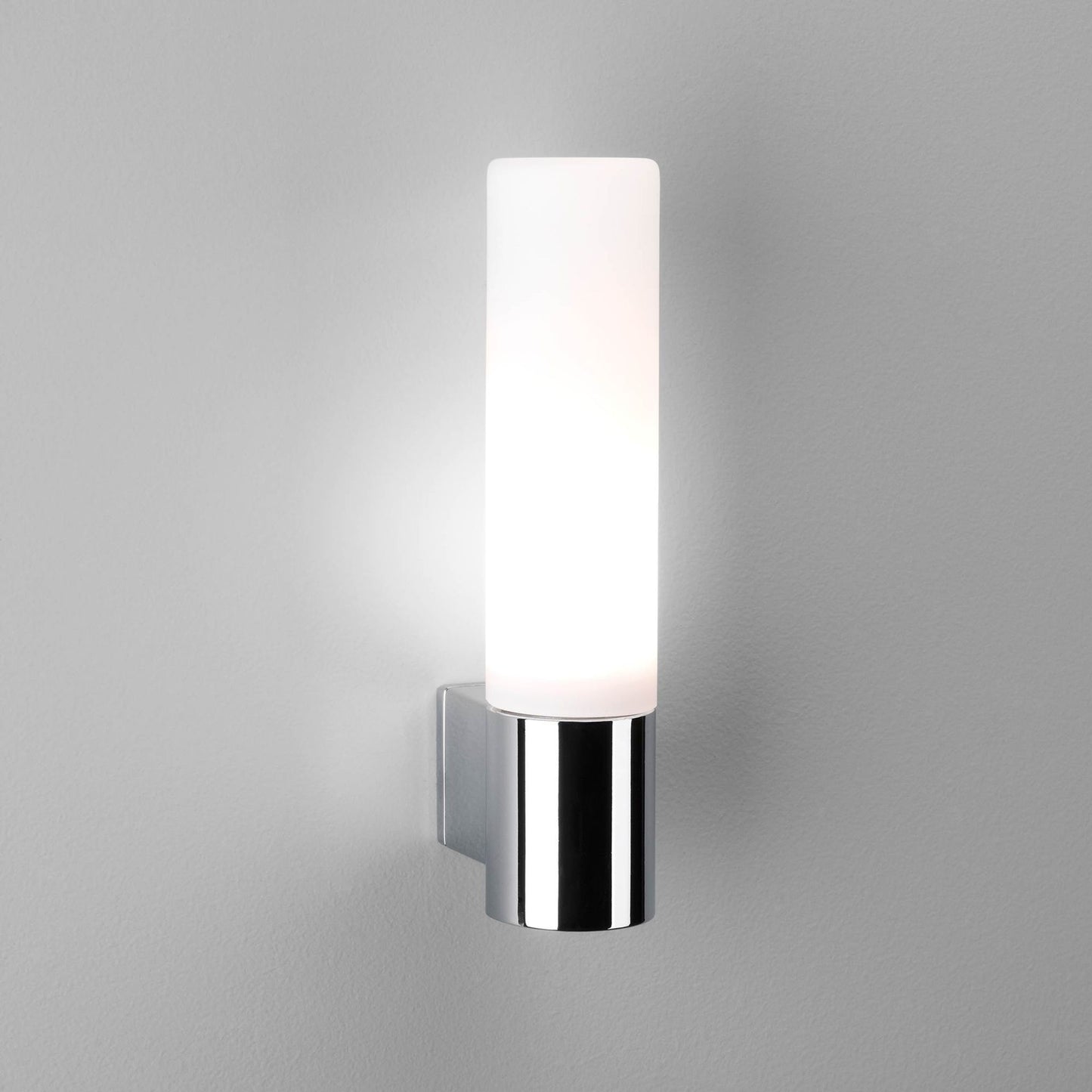 Bari Frosted Glass Wall Light with Tube Base