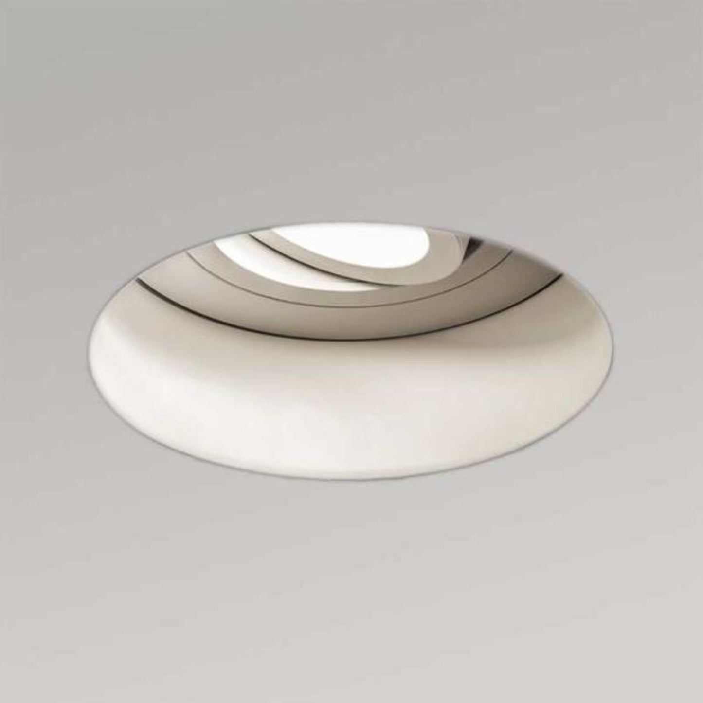 Trimless Round Adjustable Fire Rated White Recessed Downlight