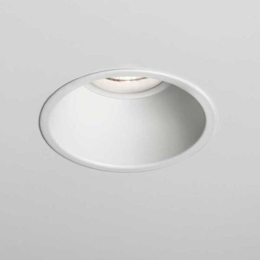 Minima Round Recessed Downlight with LED Interior - Textured White