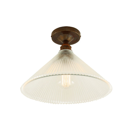 Hanoi Vintage Holophane Flush Ceiling Fitting