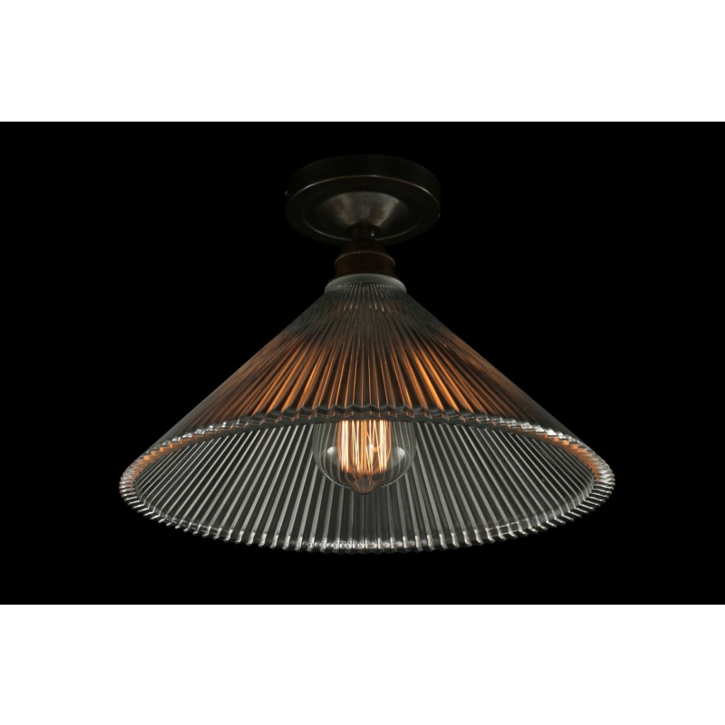 Hanoi Vintage Holophane Flush Ceiling Fitting