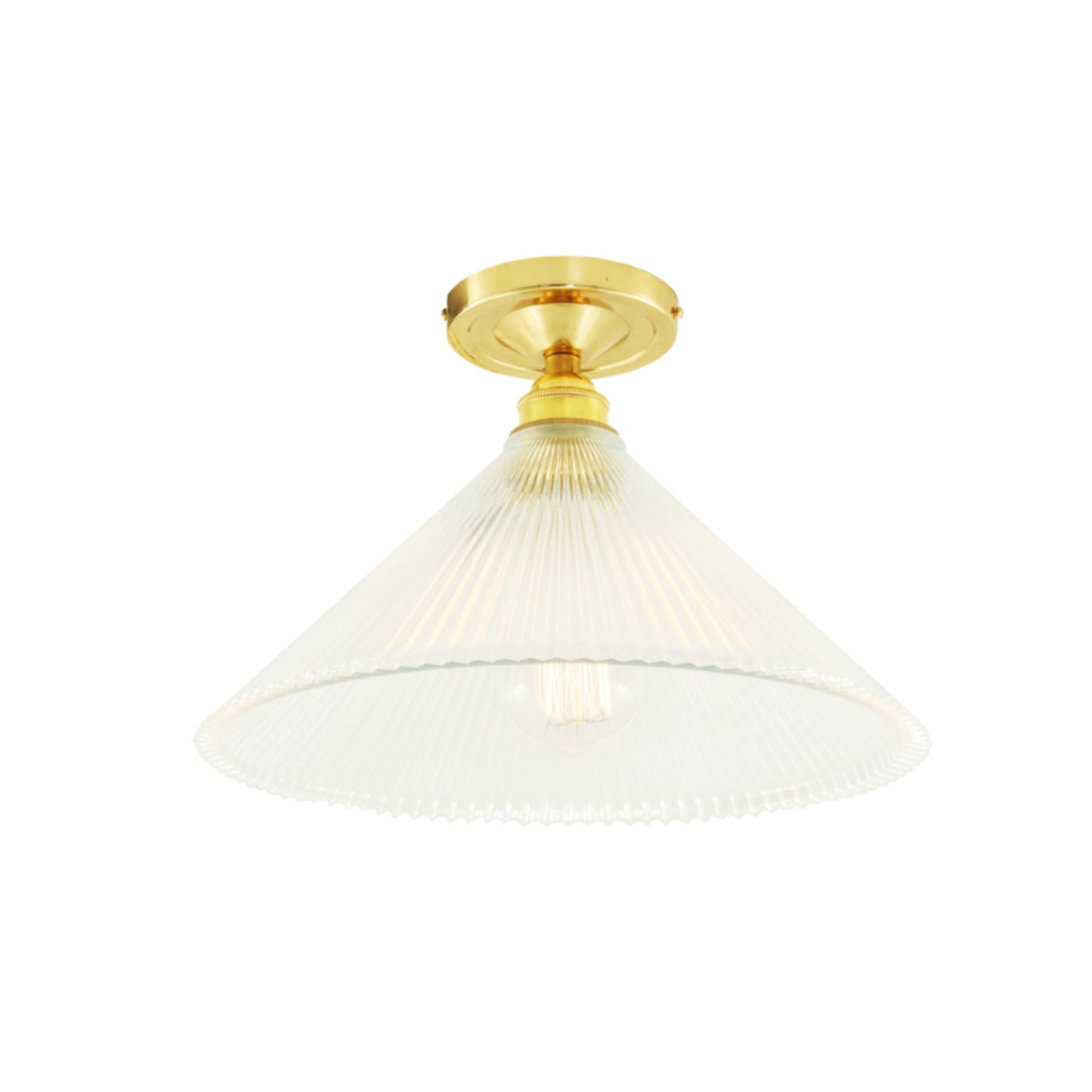 Hanoi Vintage Holophane Flush Ceiling Fitting