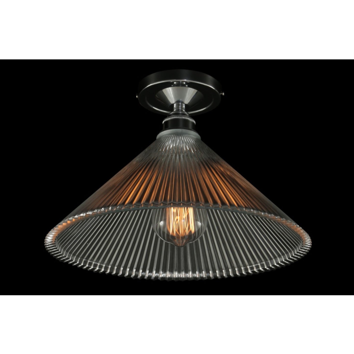 Hanoi Vintage Holophane Flush Ceiling Fitting