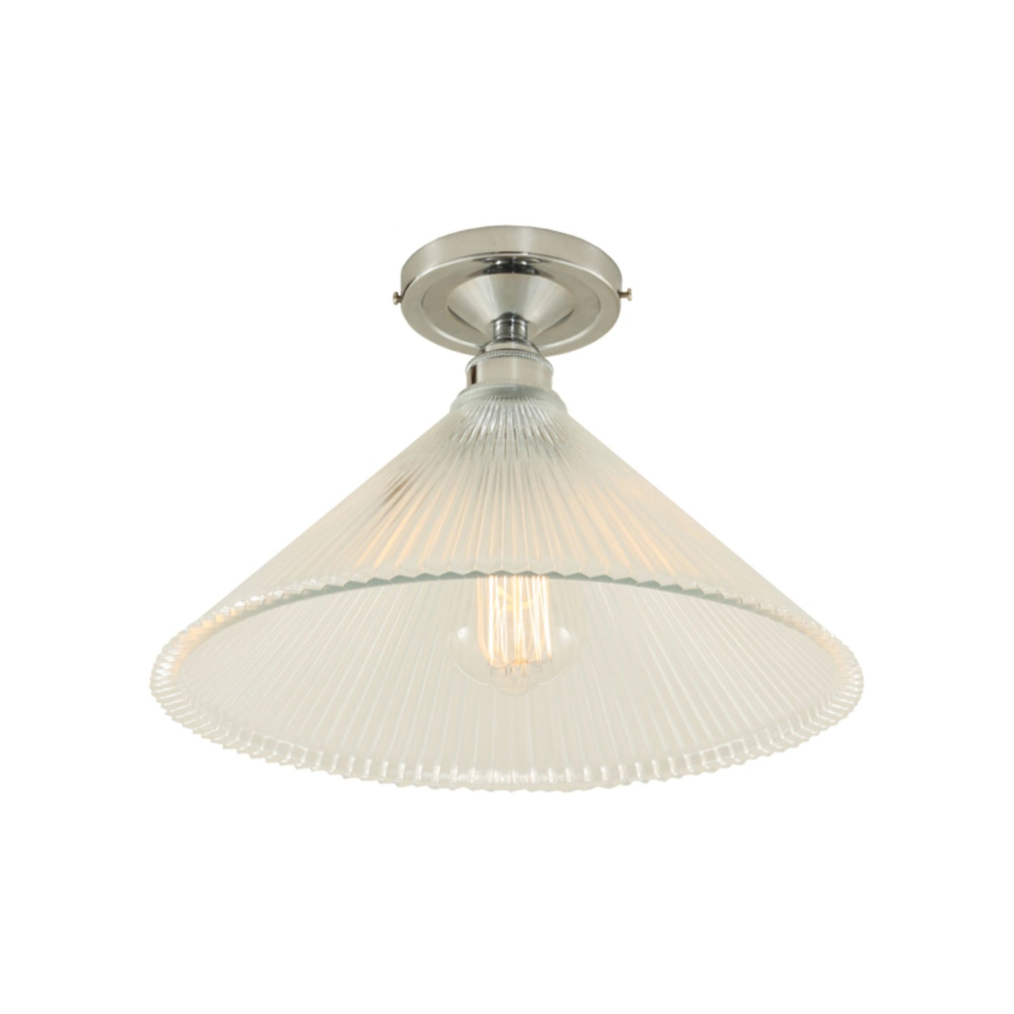 Hanoi Vintage Holophane Flush Ceiling Fitting