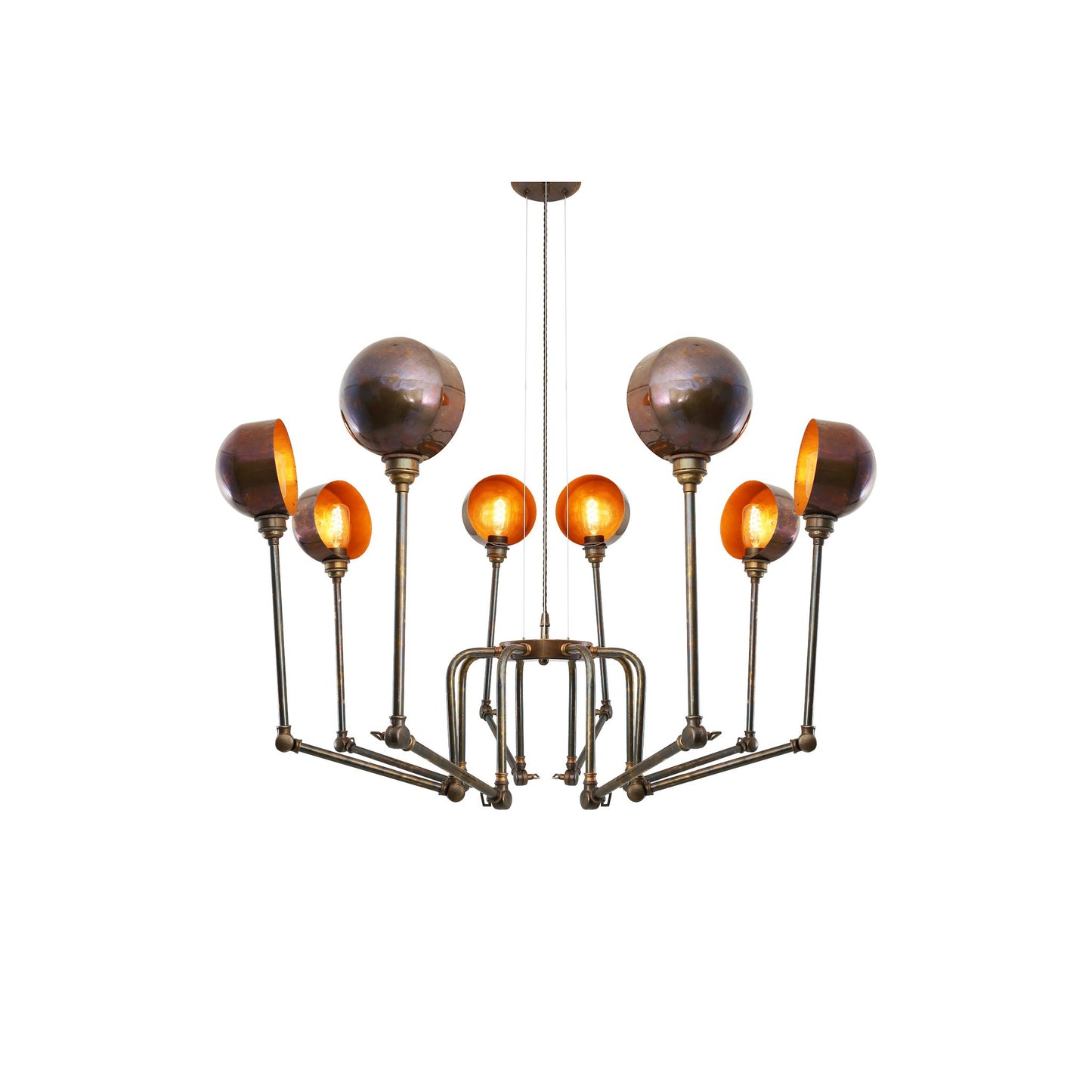 San Jose 8-Light Adjustable Modern Chandelier with Adjustable Arms