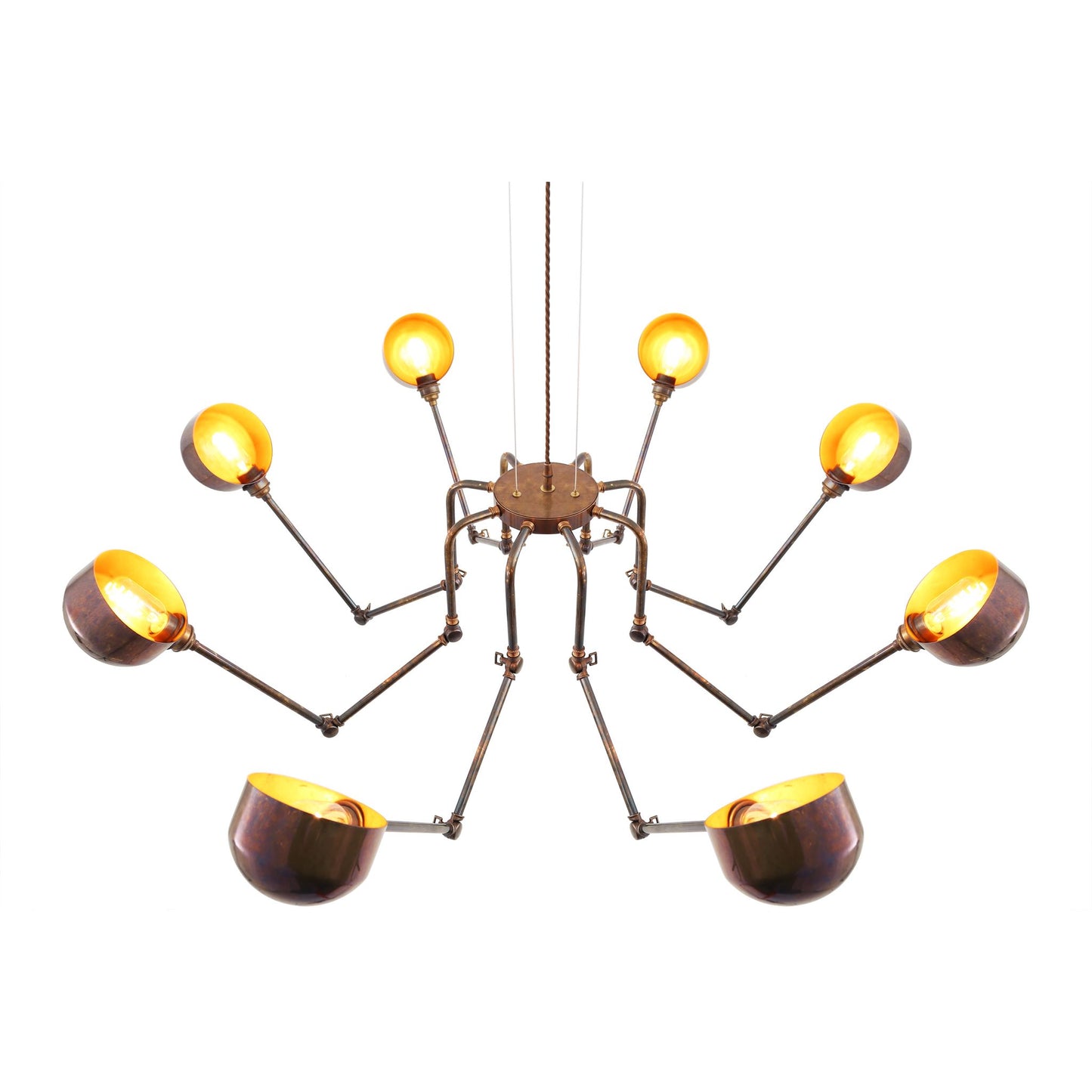 San Jose 8-Light Adjustable Modern Chandelier with Adjustable Arms