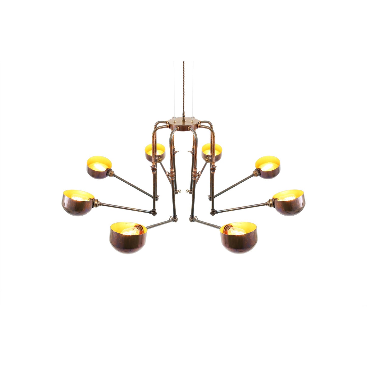 San Jose 8-Light Adjustable Modern Chandelier with Adjustable Arms