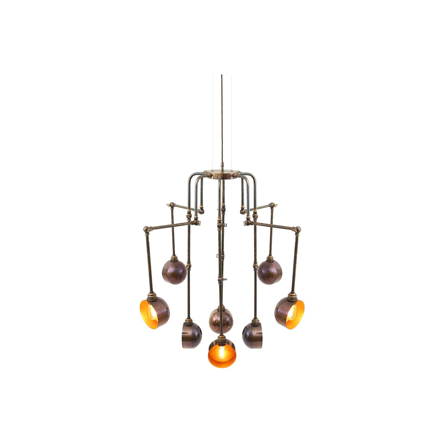 San Jose 8-Light Adjustable Modern Chandelier with Adjustable Arms