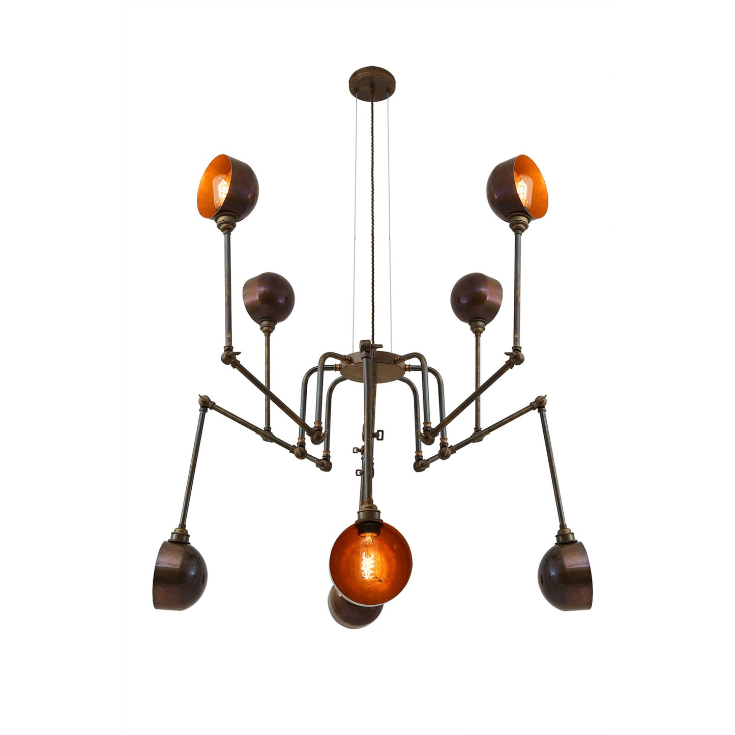 San Jose 8-Light Adjustable Modern Chandelier with Adjustable Arms