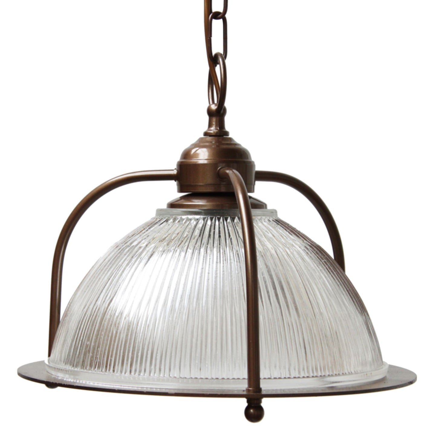 Bousta Holophane Pendant with Glass Shade