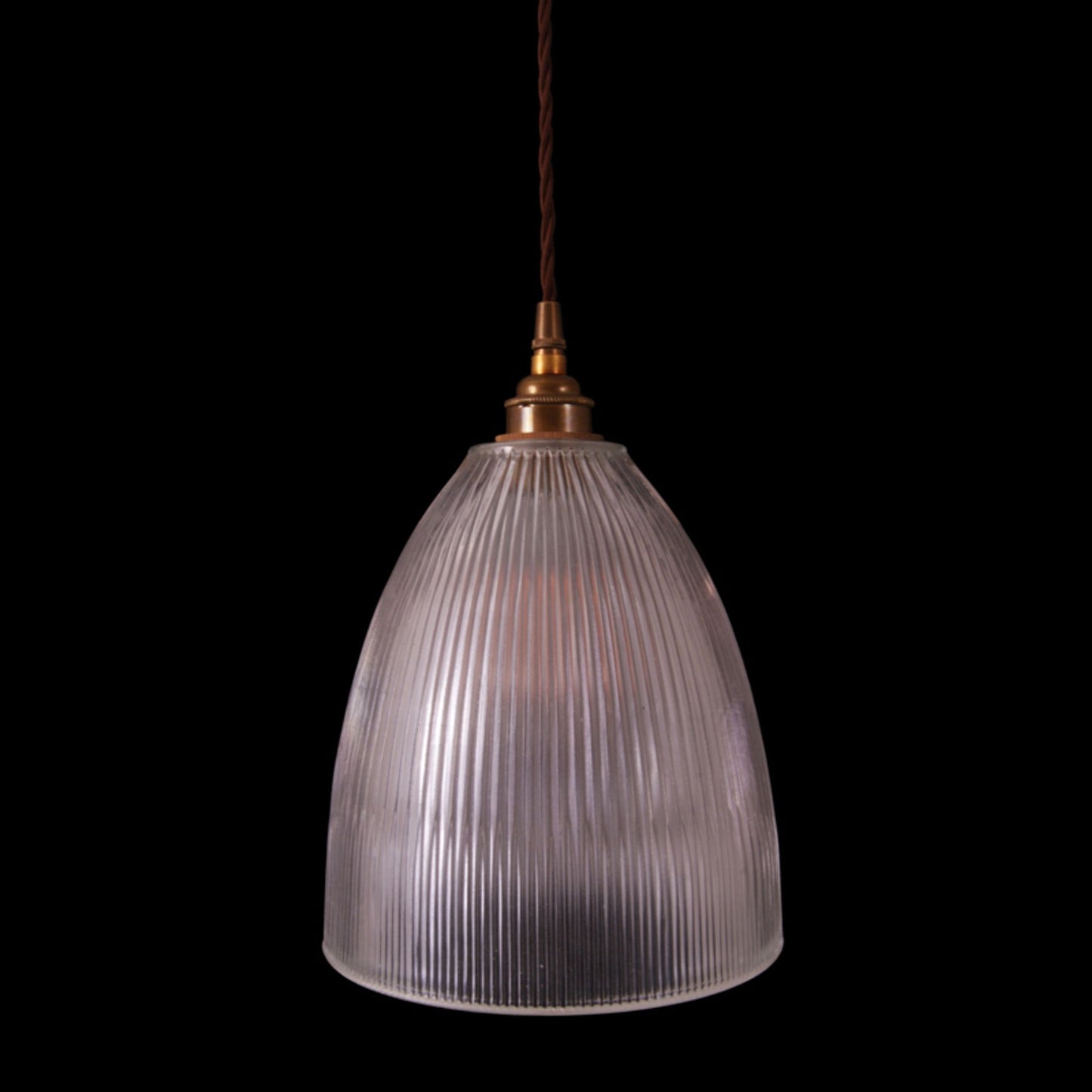 Corvera Holophane Glass Pendant