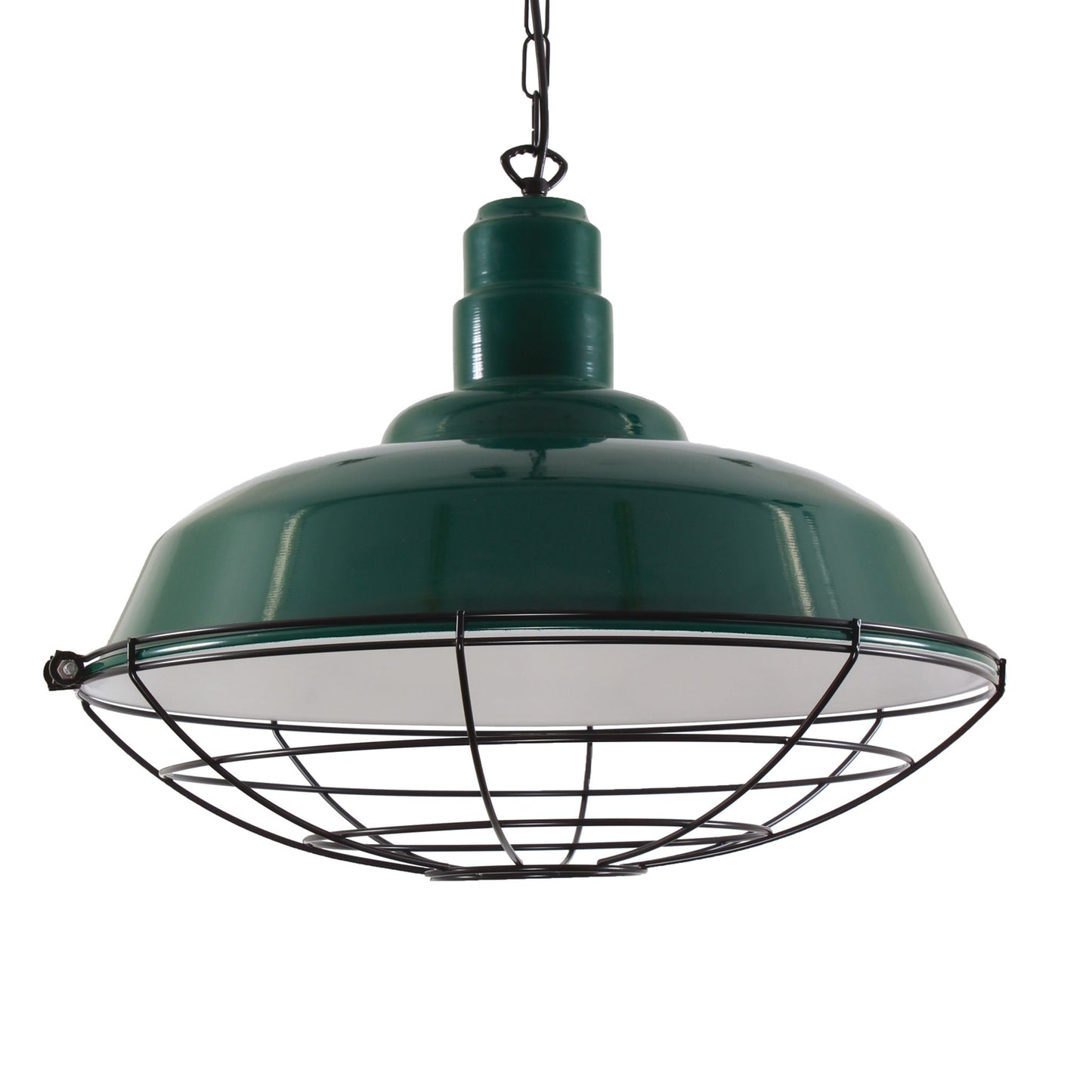 Cobal Industrial Pendant with Powder Coated Cage