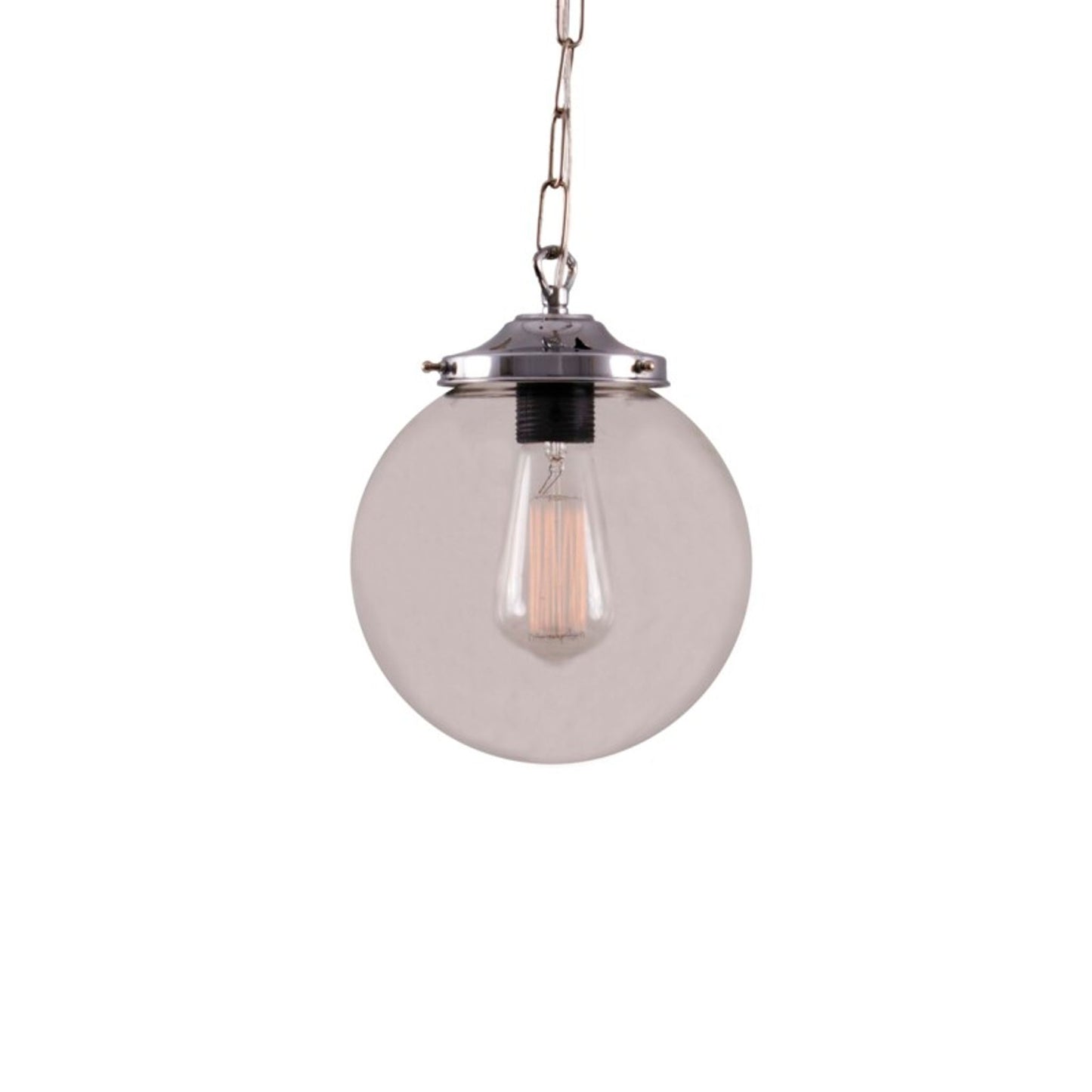 Riad Clear Glass Globe Pendant Light