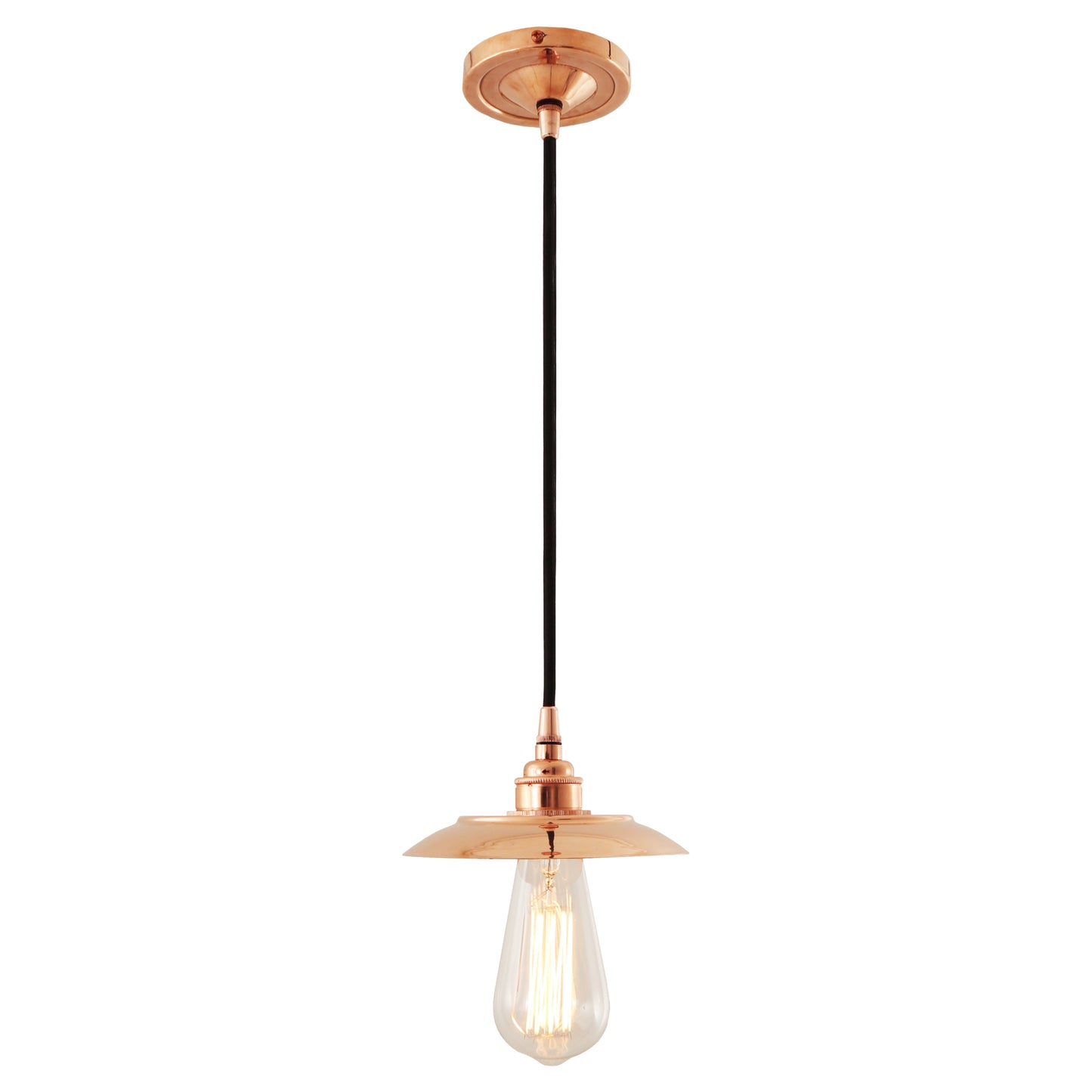 Suva Industrial Pendant Polished Copper