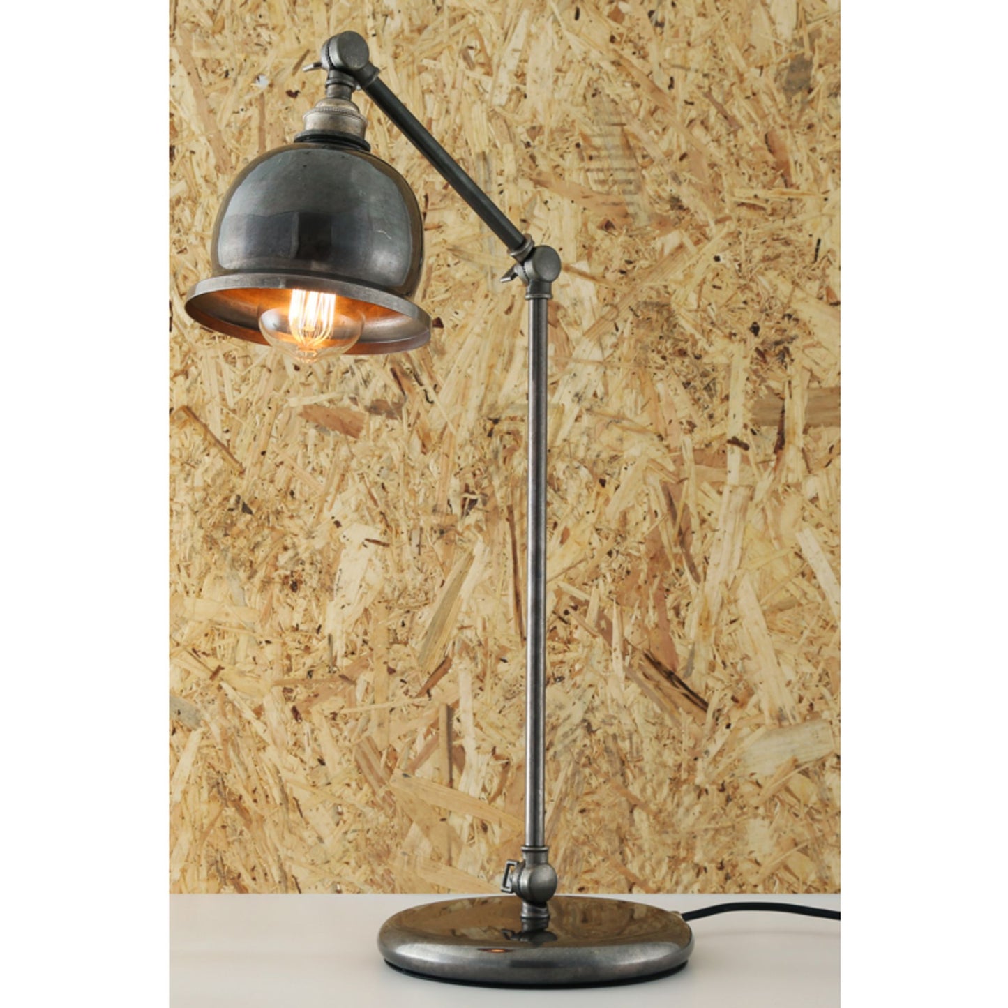 Dale Vintage Brass Bell Shade Table Lamp