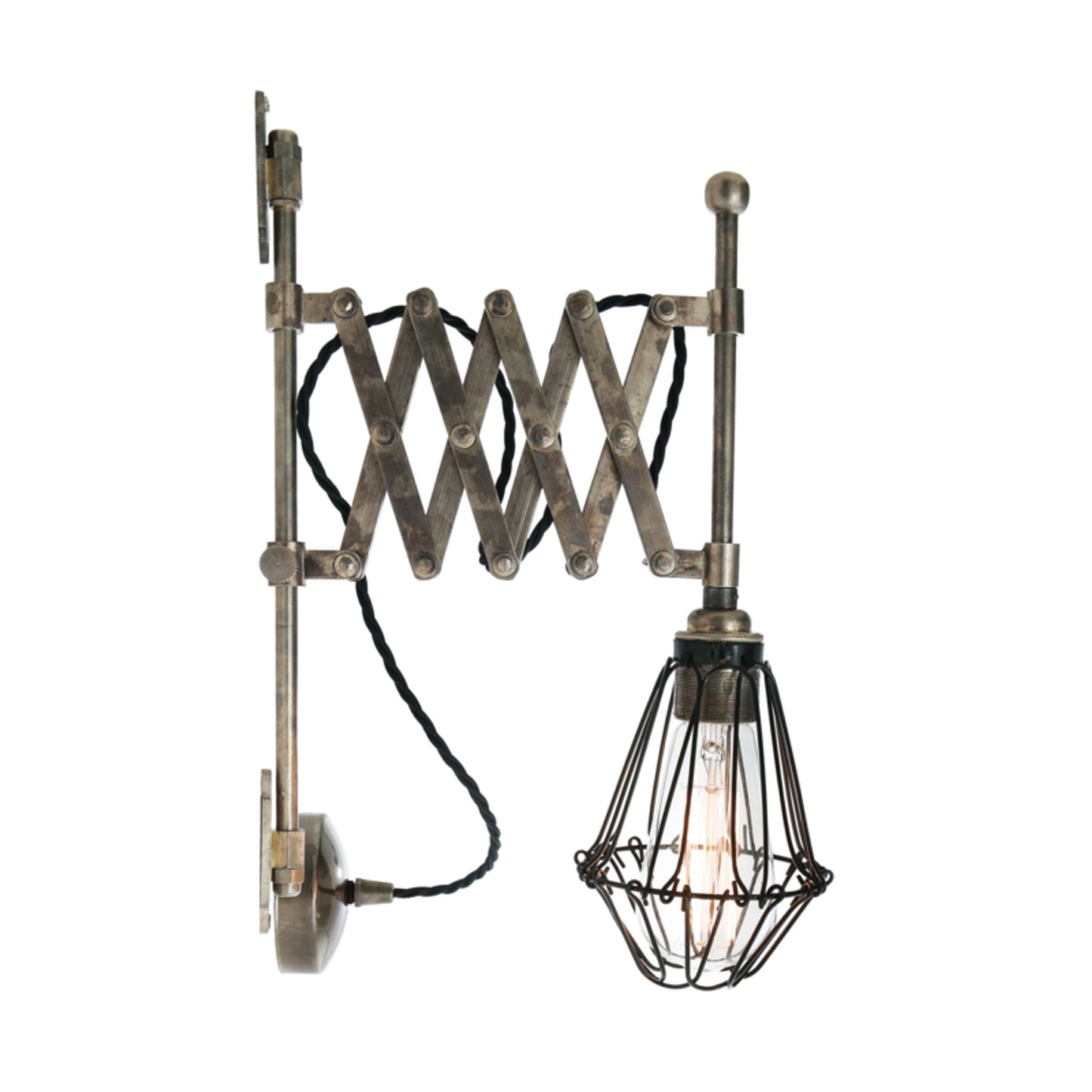 Lonn Adjustable Scissor Cage Wall Light