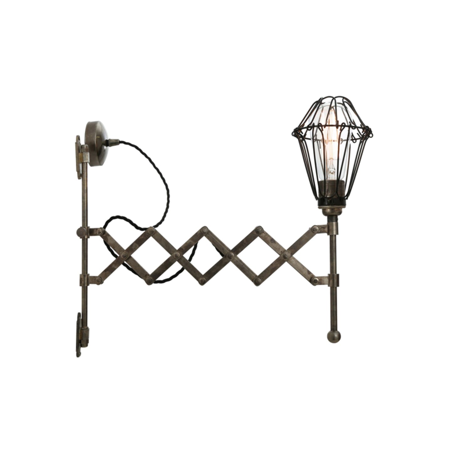 Lonn Adjustable Scissor Cage Wall Light